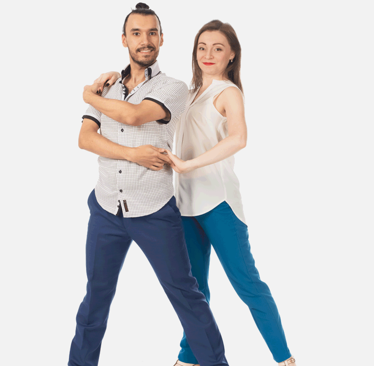 Дискотечное танцевание  у Дамира Бурханова и Раисы Хисматуллиной